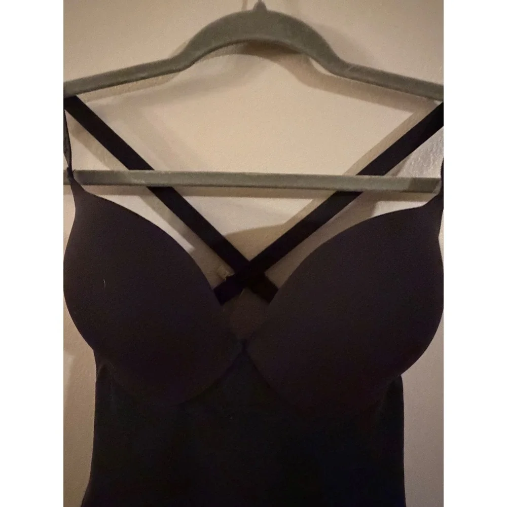 Shapellx PowerConceal Full Body Tummy Control Shapewear Bodysuit Black Small NWT